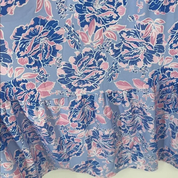 GRACE KARIN Summer Maxi Floral Tie Spaghetti Strap Boho Beach Flowy Sundress - Picture 9 of 16